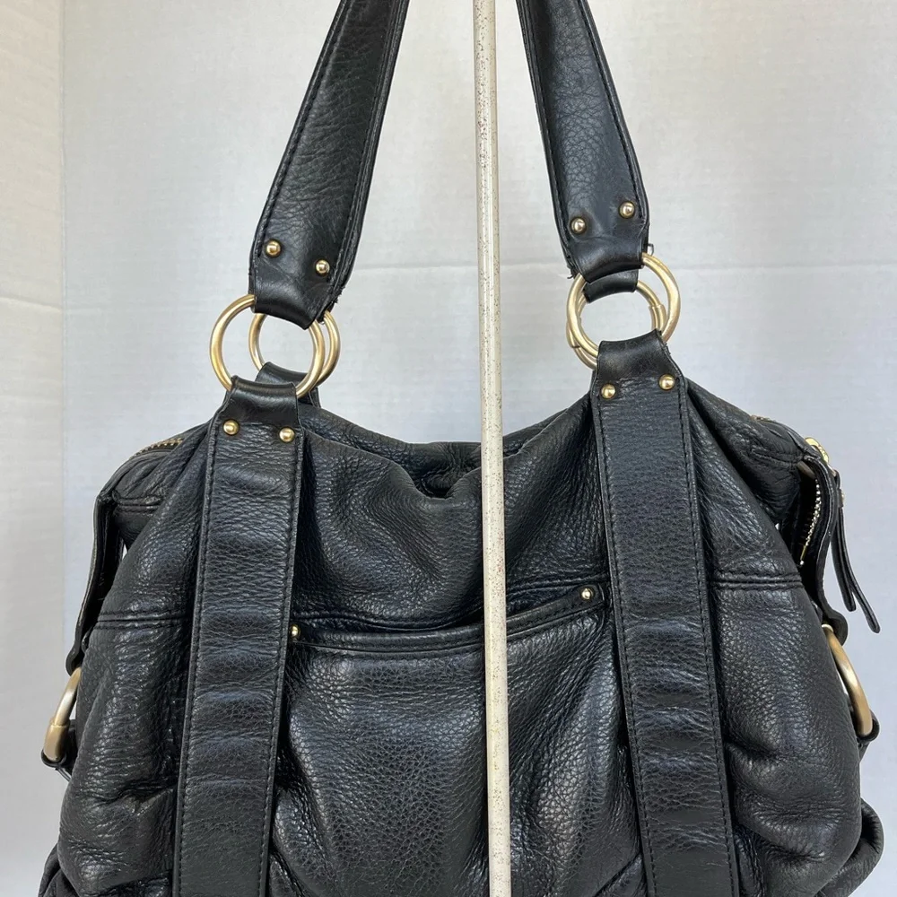 Michael Kors Black Buckle Satchel